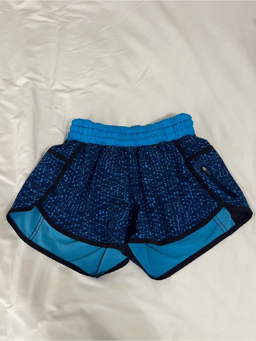 lululemon athletica Two-Tone Blue Athletic Shorts